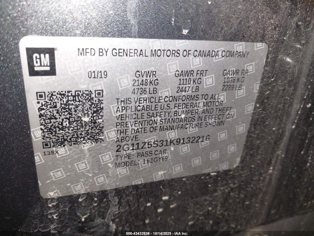 2G11Z5S31K9132216 Chevrolet IMPALA LT