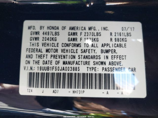 2018 ACURA TLX 19UUB1F50JA003885 Photo 8