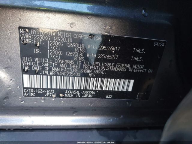 2024 TOYOTA RAV4 HYBRID JTMLWRFV4RD235400 Photo 8