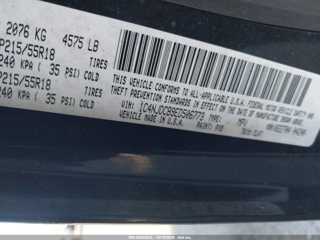 Jeep 2014 2014 1C4NJDCB9ED506773 Image 9