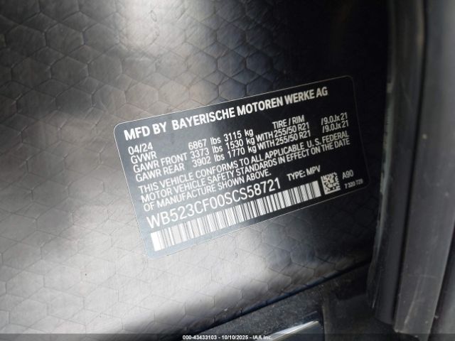 2025 BMW IX WB523CF00SCS58721 Photo 8