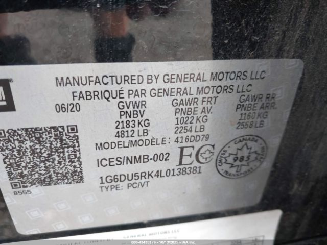 2020 CADILLAC CT5 1G6DU5RK4L0138381 Photo 8