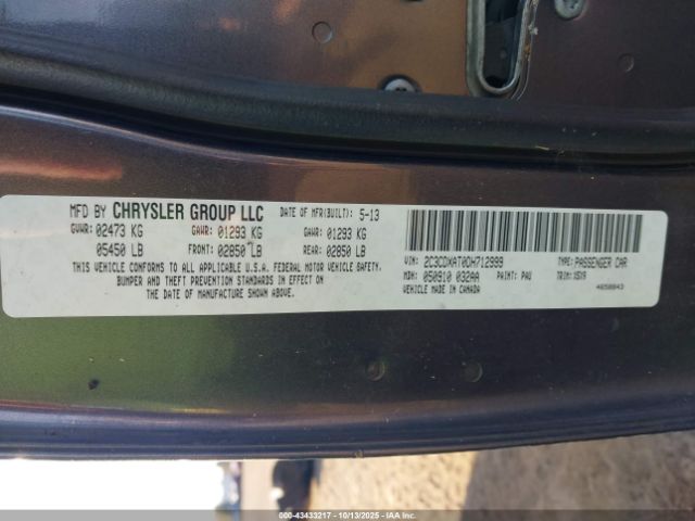 2013 DODGE CHARGER 2C3CDXAT0DH712999 Photo 8