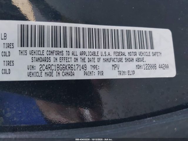 2019 CHRYSLER PACIFICA 2C4RC1BG6KR617149 Photo 8