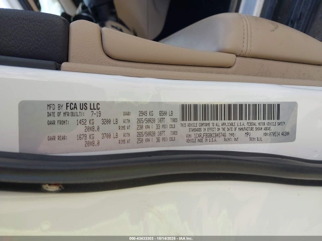 2019 JEEP GRAND CHEROKEE 1C4RJFBG8KC845746 Photo 8