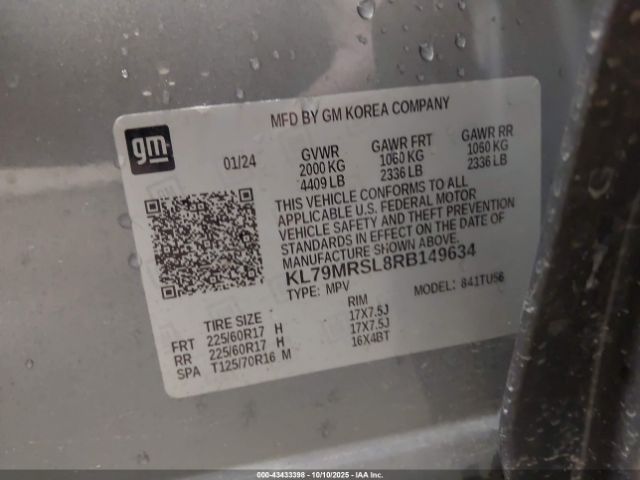 2024 CHEVROLET TRAILBLAZER KL79MRSL8RB149634 Photo 8