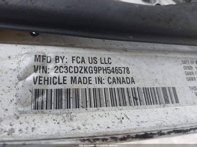 2C3CDZKG9PH546578 Dodge Challenger Gt Awd