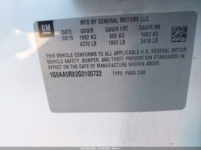 2016 CADILLAC ATS 1G6AA5RX2G0106722 Photo 8