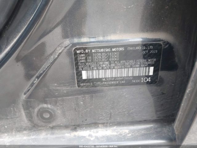 2024 MITSUBISHI MIRAGE G4 ML32FUFJ5RHF05020 Photo 8