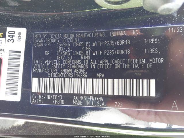 2024 TOYOTA SIENNA 5TDCSKFC0RS114286 Photo 8