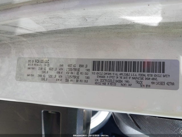RAM Promaster 2500 2020 3C6TRVDG5LE104994 Image 25