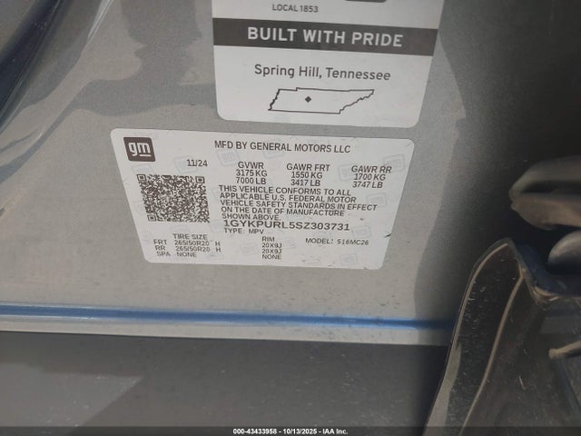 2025 CADILLAC LYRIQ 1GYKPURL5SZ303731 Photo 8