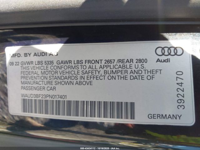 2023 AUDI A6 WAUD3BF23PN017401 Photo 8
