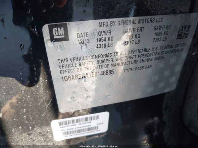 2014 CADILLAC ATS 1G6AB5RA1E0148885 Photo 8