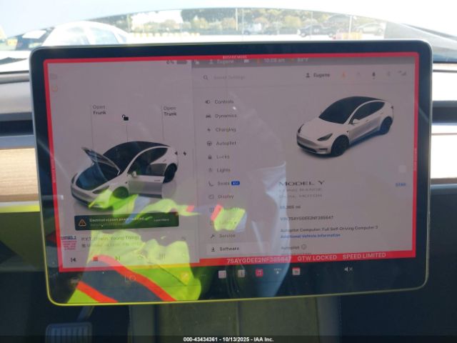 2022 TESLA MODEL Y 7SAYGDEE2NF385647 Photo 6