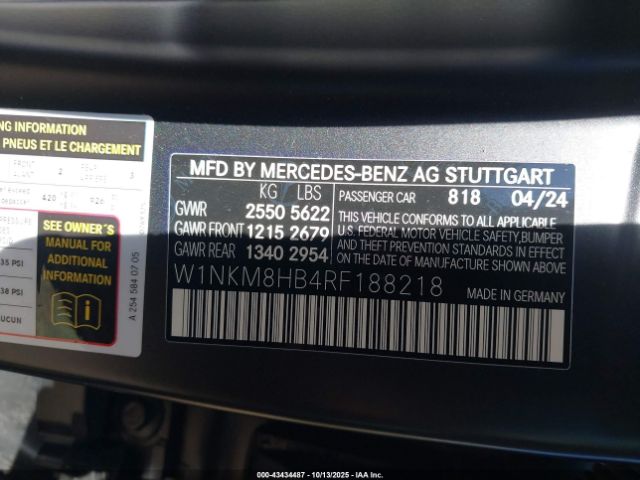 2024 MERCEDES-BENZ AMG GLC 43 W1NKM8HB4RF188218 Photo 8