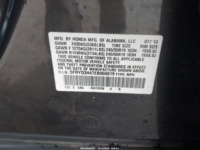2014 ACURA MDX 5FRYD3H47EB004019 Photo 8