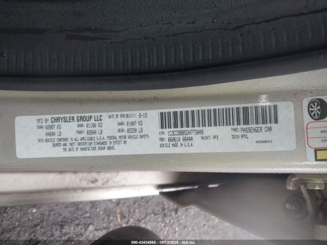 2013 CHRYSLER 200 1C3CCBBB5DN773008 Photo 8