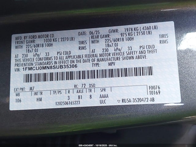 Ford dragon gtdi 2025 1FMCU0MN8SUB35306 Image 9