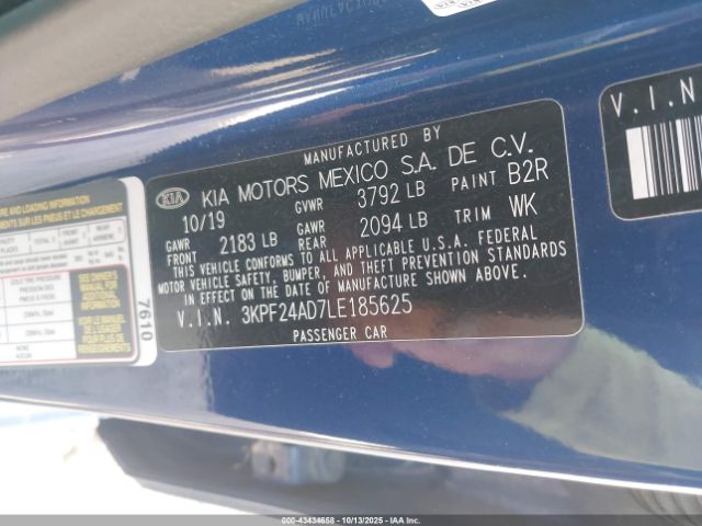 2020 KIA FORTE 3KPF24AD7LE185625 Photo 8