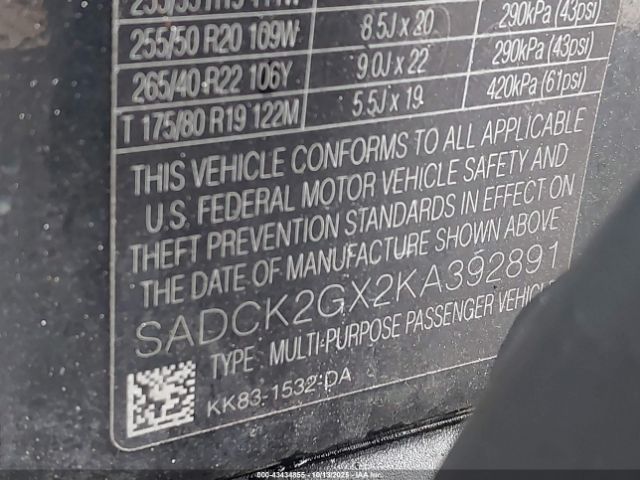 2019 JAGUAR F-PACE SADCK2GX2KA392891 Photo 8