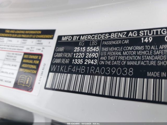 2024 MERCEDES-BENZ E 350 W1KLF4HB1RA039038 Photo 8