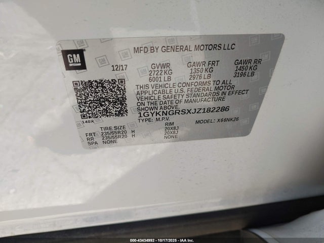 2018 CADILLAC XT5 1GYKNGRSXJZ182286 Photo 8