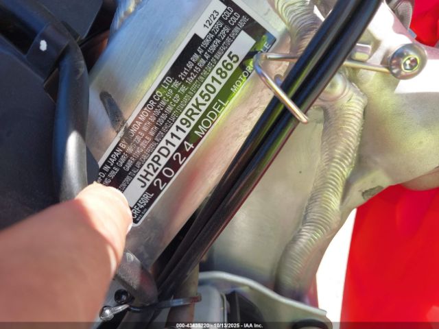 2024 HONDA CRF450 JH2PD1119RK501865 Photo 9