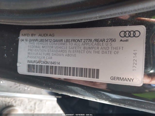 2016 AUDI A6 WAUFGAFC6GN184514 Photo 8