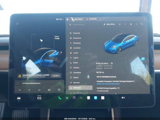 2019 TESLA MODEL 3 5YJ3E1EB8KF433049 Photo 6