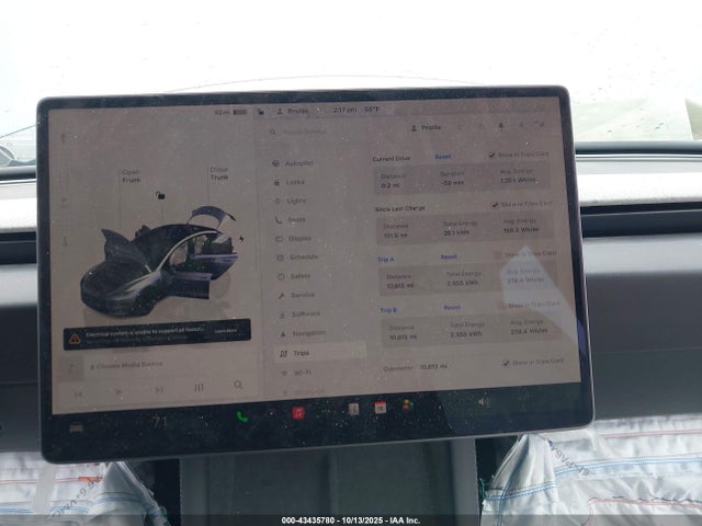 43435780 :رقم المزاد ، 5YJ3E1EA1SF031705 vin ، 2025 Tesla Model 3 Long Range Rear-wheel Drive مزاد بيع