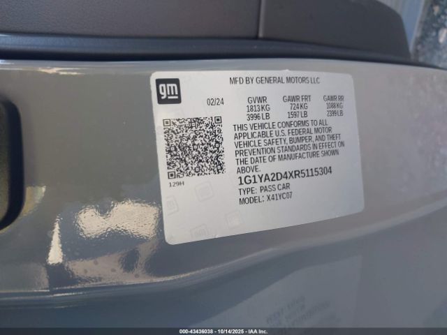 2024 CHEVROLET CORVETTE STINGRAY 1G1YA2D4XR5115304 Photo 8