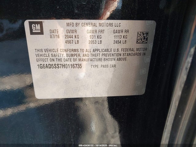 2017 CADILLAC ATS 1G6AD5SS7H0116735 Photo 8