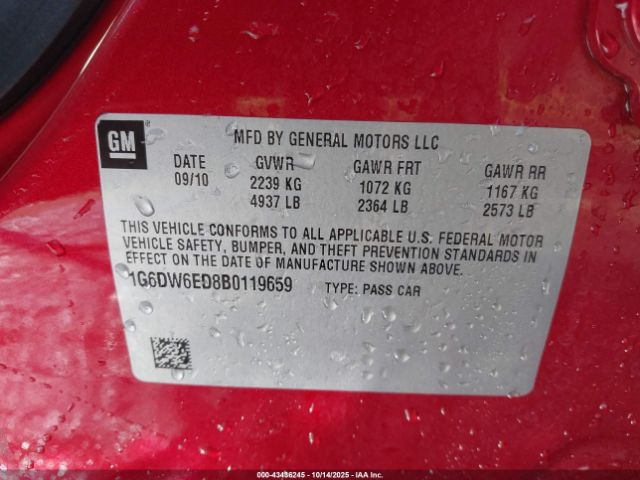 2011 CADILLAC STS 1G6DW6ED8B0119659 Photo 8