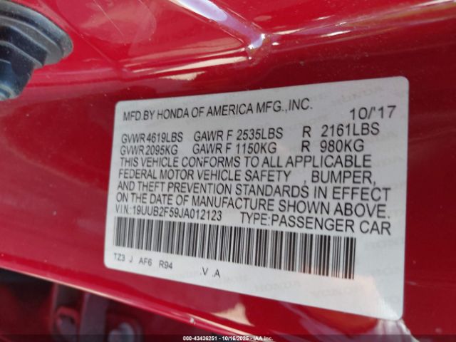 2018 ACURA TLX 19UUB2F59JA012123 Photo 8