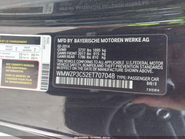 2014 MINI CONVERTIBLE WMWZP3C52ET707048 Photo 8