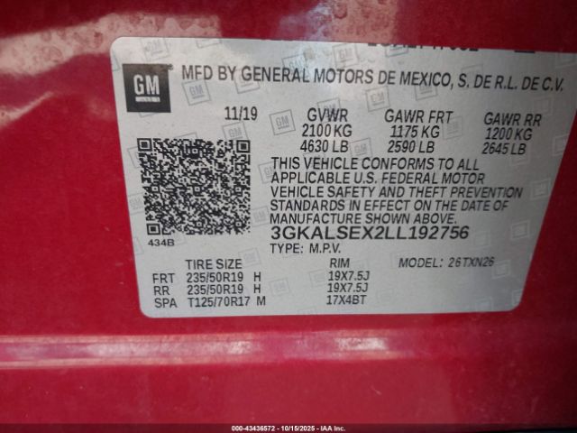 2020 GMC TERRAIN 3GKALSEX2LL192756 Photo 8