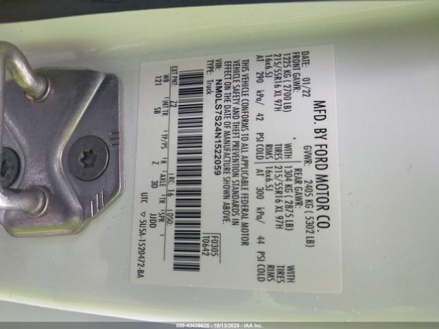 2022 FORD TRANSIT CONNECT NM0LS7S24N1522059 Photo 8