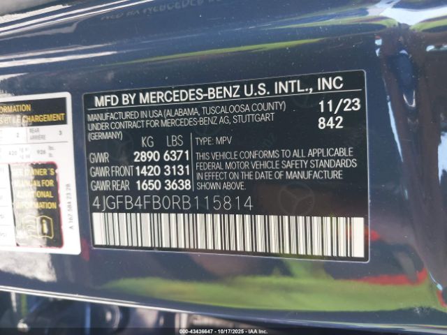 2024 MERCEDES-BENZ GLE 350 4JGFB4FB0RB115814 Photo 8