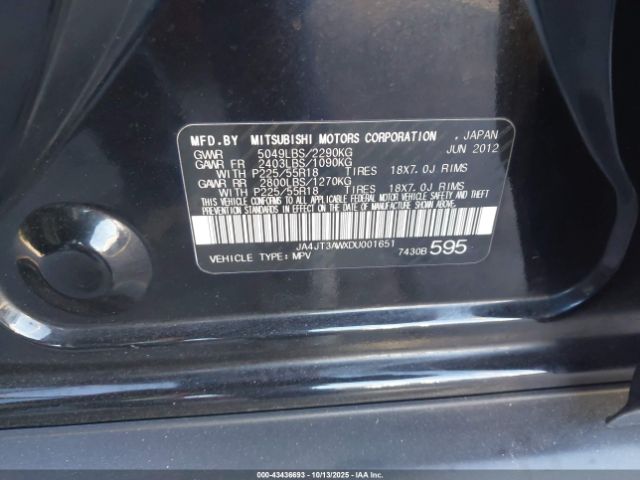 2013 MITSUBISHI OUTLANDER JA4JT3AWXDU001651 Photo 8