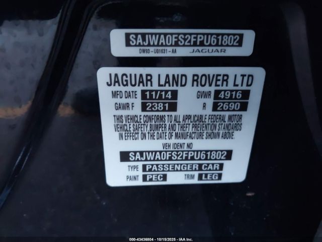 2015 JAGUAR XF SAJWA0FS2FPU61802 Photo 8