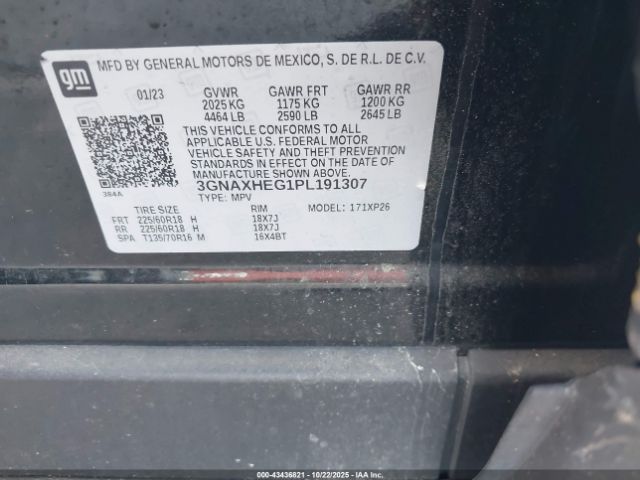 2023 CHEVROLET EQUINOX 3GNAXHEG1PL191307 Photo 8