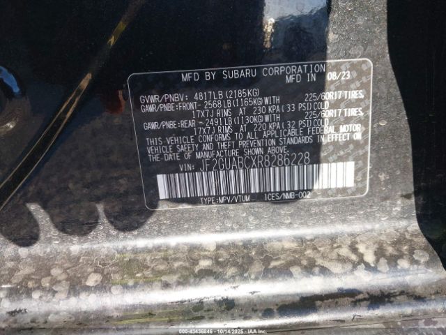 2024 SUBARU CROSSTREK JF2GUABCXR8286228 Photo 8