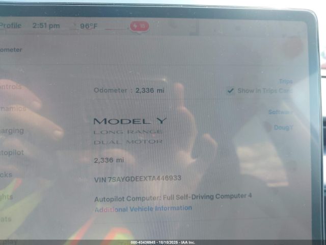 2026 TESLA MODEL Y 7SAYGDEEXTA446933 Photo 6