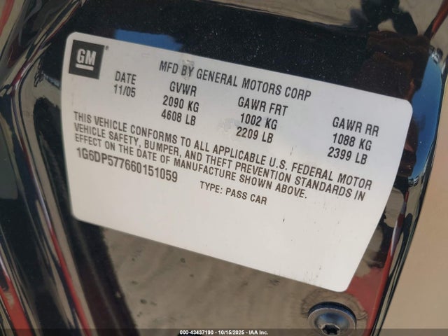 2006 CADILLAC CTS 1G6DP577660151059 Photo 8