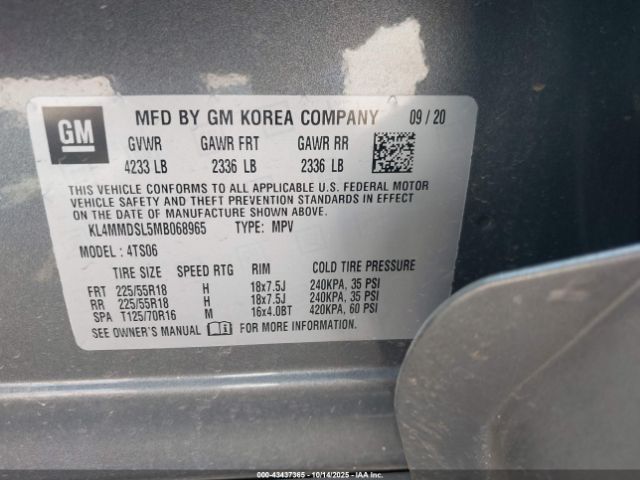 2021 BUICK ENCORE GX KL4MMDSL5MB068965 Photo 8