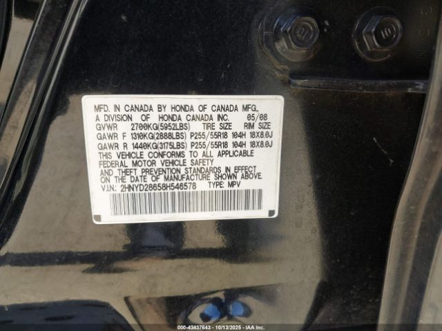 2008 ACURA MDX 2HNYD28658H546578 Photo 8