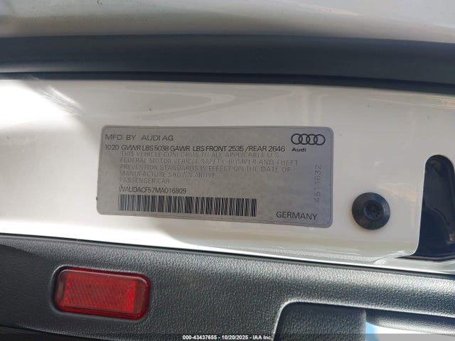 2021 AUDI A5 SPORTBACK WAUDACF57MA016809 Photo 8