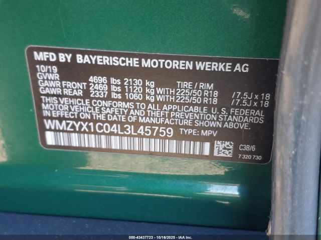 2020 MINI COUNTRYMAN WMZYX1C04L3L45759 Photo 8