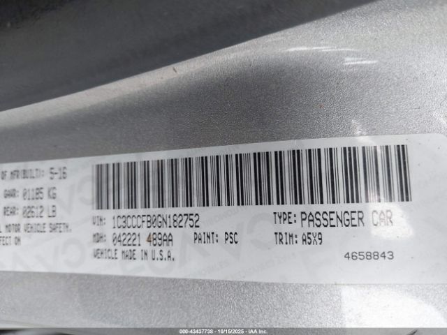 2016 CHRYSLER 200 1C3CCCFB0GN182752 Photo 8